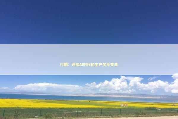 付鹏：迎接AI时代的生产关系变革